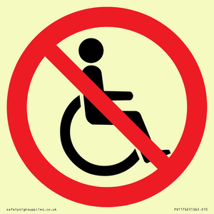 P914 Prohibition: No disabled access